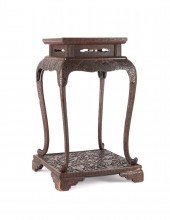 CHINESE LACQUER OVER WOOD INCE