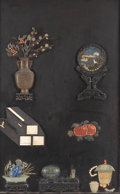 Chinese Lacquer Panel with