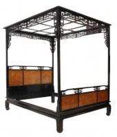 CHINESE LACQUERED & BURLWOOD Q