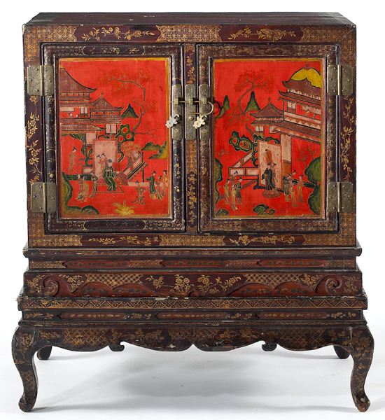Chinese Lacquered Cabinet on
