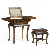 CHINESE LACQUERED DRESSING TAB