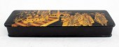CHINESE LACQUERED GLOVE BOX, 1