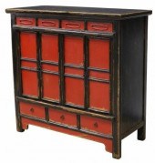 CHINESE LACQUERED HARDWOOD DEC