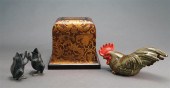CHINESE LACQUERED HINGED BOX,