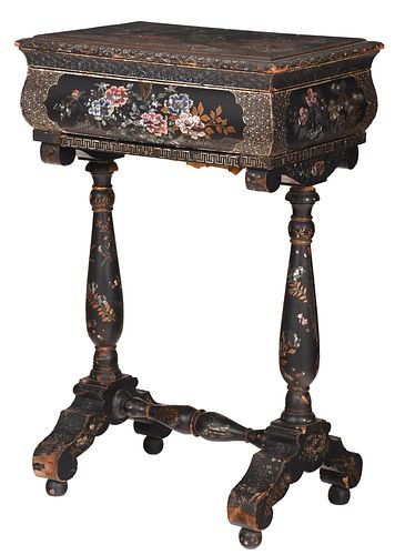 CHINESE LACQUERED MOTHER OF PEARL