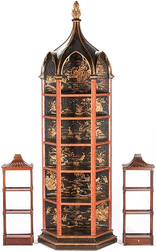 CHINESE LACQUERED PAGODA DISPLAY