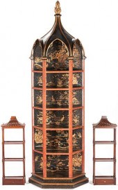 CHINESE LACQUERED PAGODA DISPL