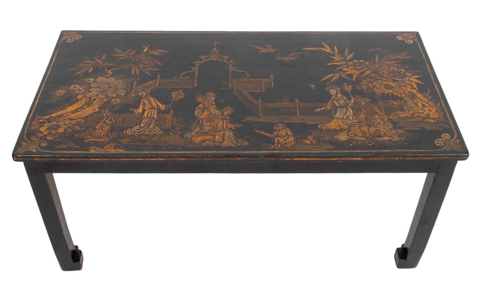 CHINESE LACQUERED PANEL COFFEE