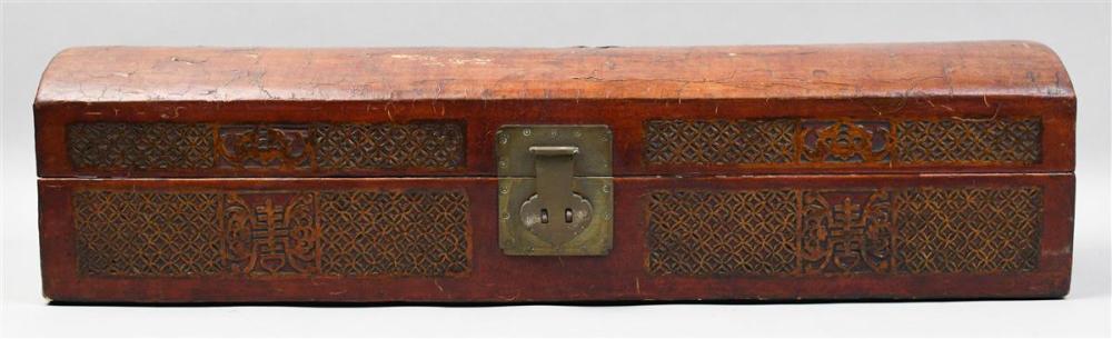 CHINESE LACQUERED PIGSKIN