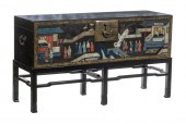 CHINESE LACQUERED STORAGE BOX