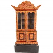 CHINESE LACQUERED WOOD CABINET