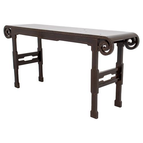 CHINESE LACQUERED WOOD CONSOLE