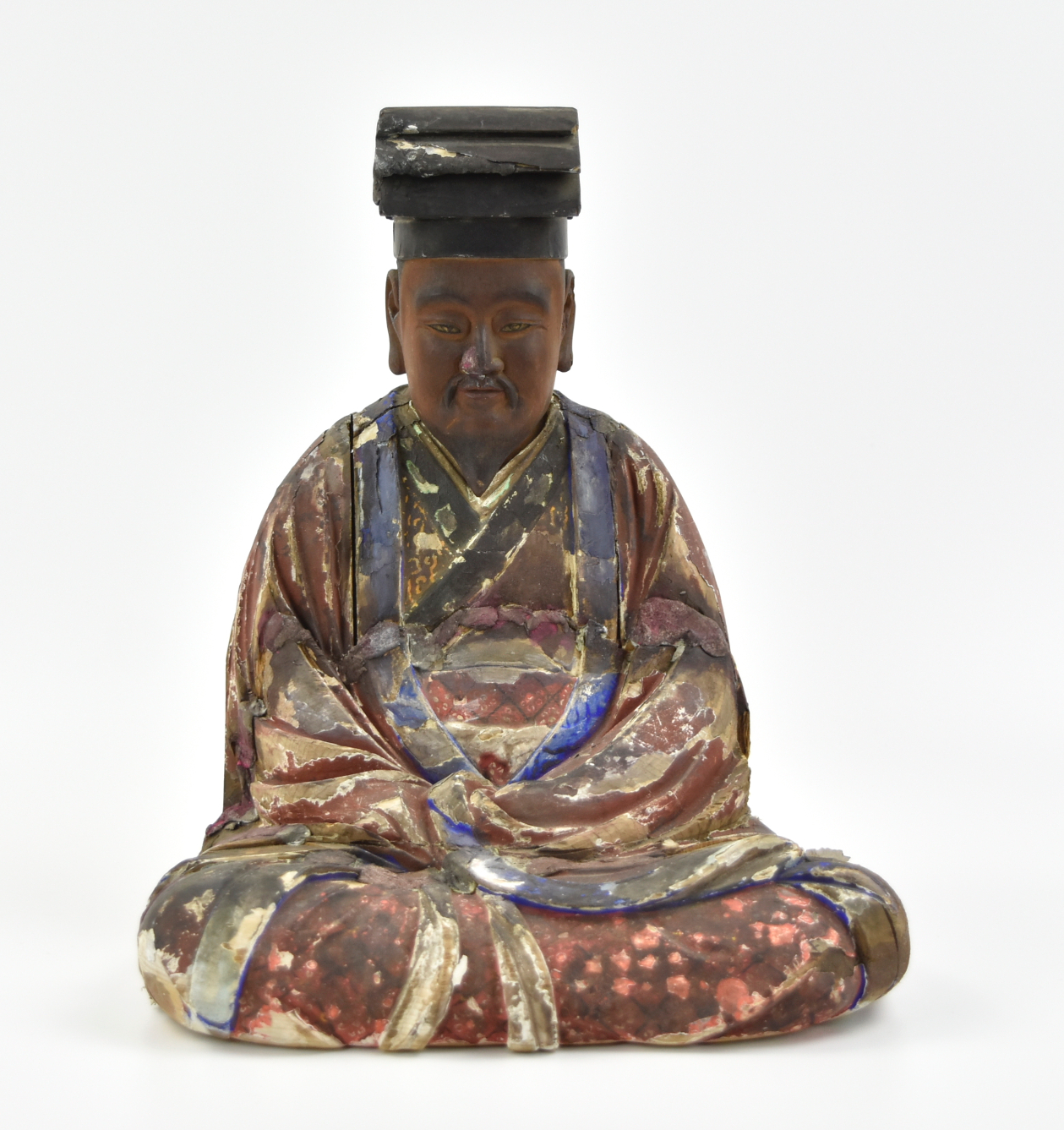 CHINESE LACQUERED WOOD SCULPTURE OF