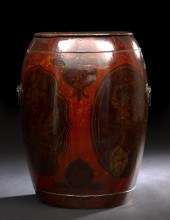 Chinese Lacquered Wood Storage