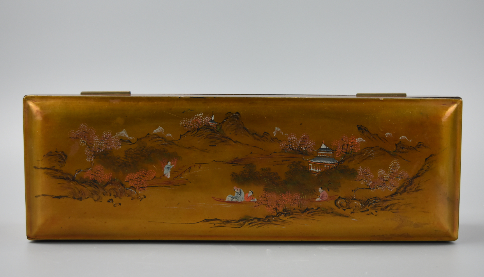 CHINESE LACQUERWARE BOX W/