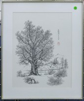 Chinese Landscape Monotone Lit