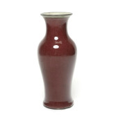 CHINESE LANGYAO GLAZED BALUSTE