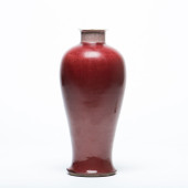 CHINESE LANGYAO RED GLAZE VASE