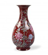 CHINESE LANGYAO RED GLAZED ENA