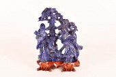 CHINESE LAPIS LAZULI FIGURAL G