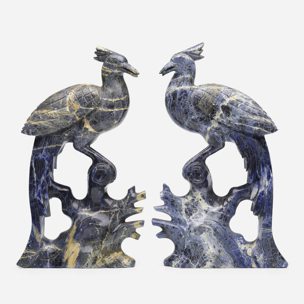 Chinese. lapis lazuli phoenixes,