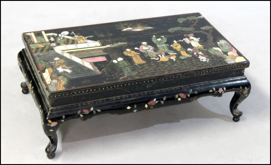 CHINESE LAQUER AND HARDSTONE