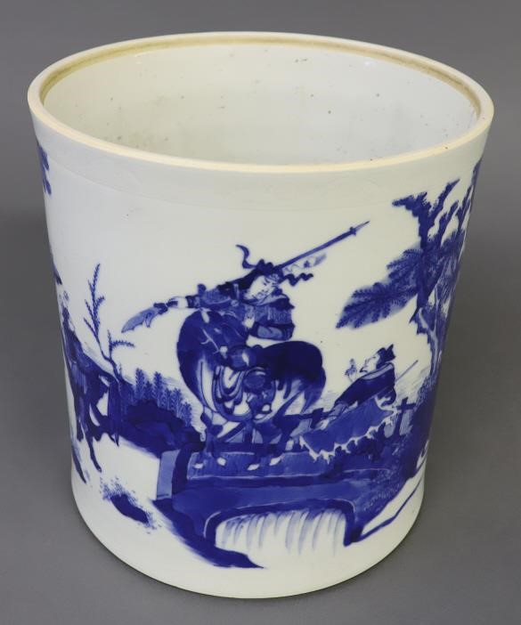 Chinese large blue and white