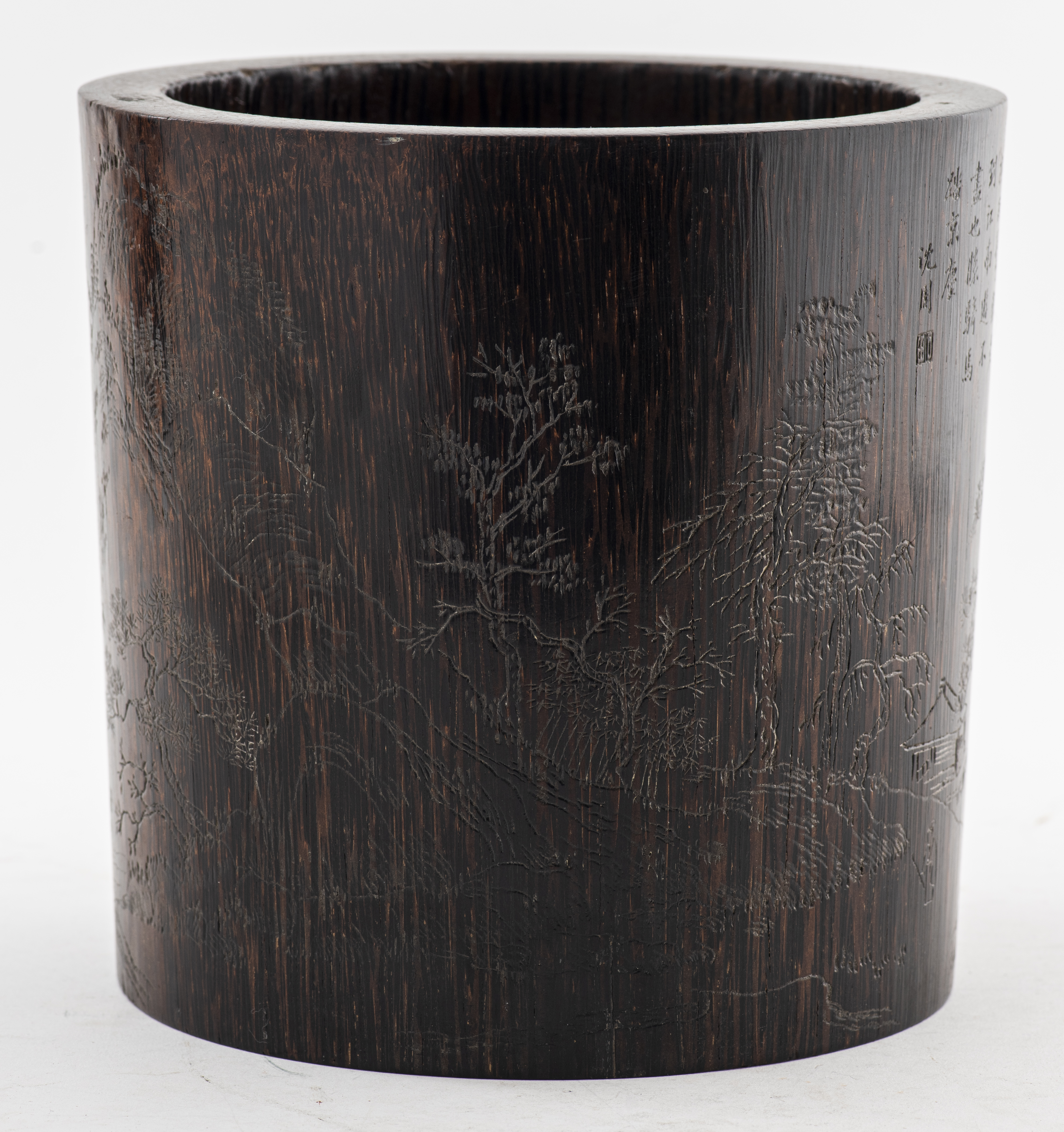 CHINESE LARGE CARVED BAMBOO