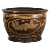 CHINESE LARGE GLAZED TERRACOTT