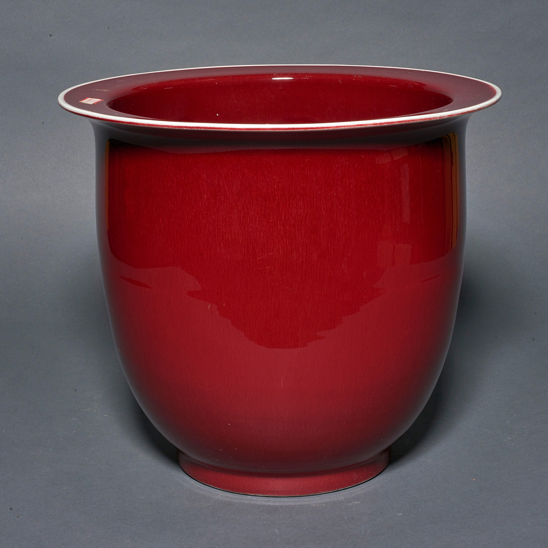 CHINESE LARGE OXBLOOD GLAZED