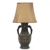 CHINESE LARGE PATINATED METAL