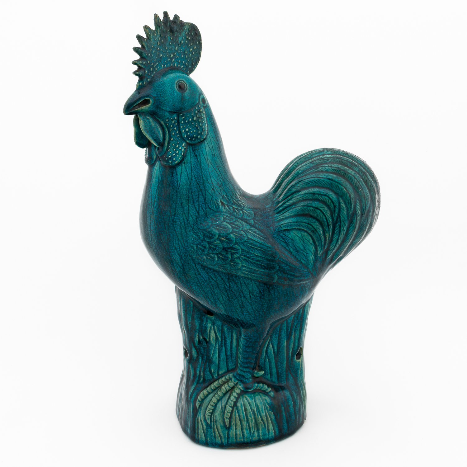 CHINESE LARGE TURQUOISE GLAZED