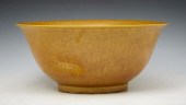 CHINESE LARGE YELLOW GLAZED BO
