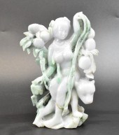 CHINESE LAVENDER JADEITE CARVE