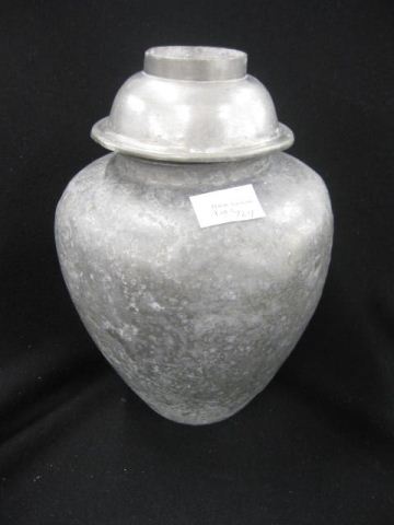 Chinese Lead Funeral Urn with