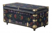 CHINESE LEATHER CLAD CAMPHORWO