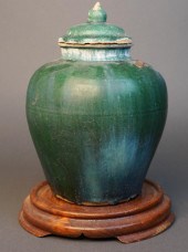 CHINESE LIAO STYLE GREEN GLAZE