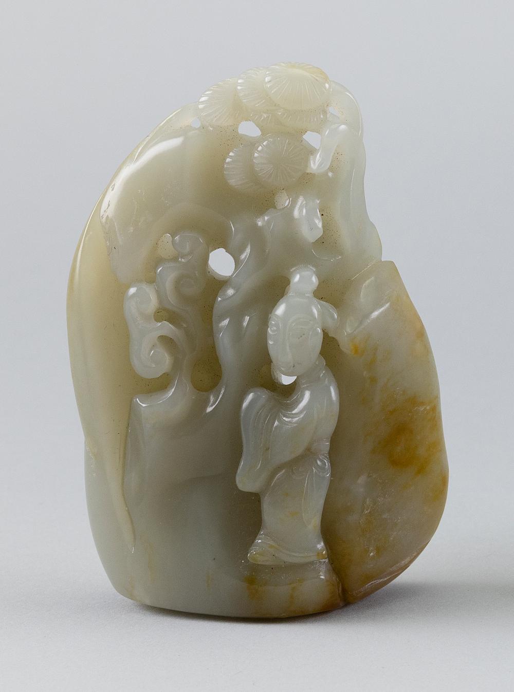 CHINESE LIGHT CELADON JADE