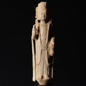 CHINESE LIMESTONE FIGURE OF BO