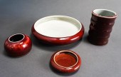 CHINESE LIVER GLAZED BULB BOWL