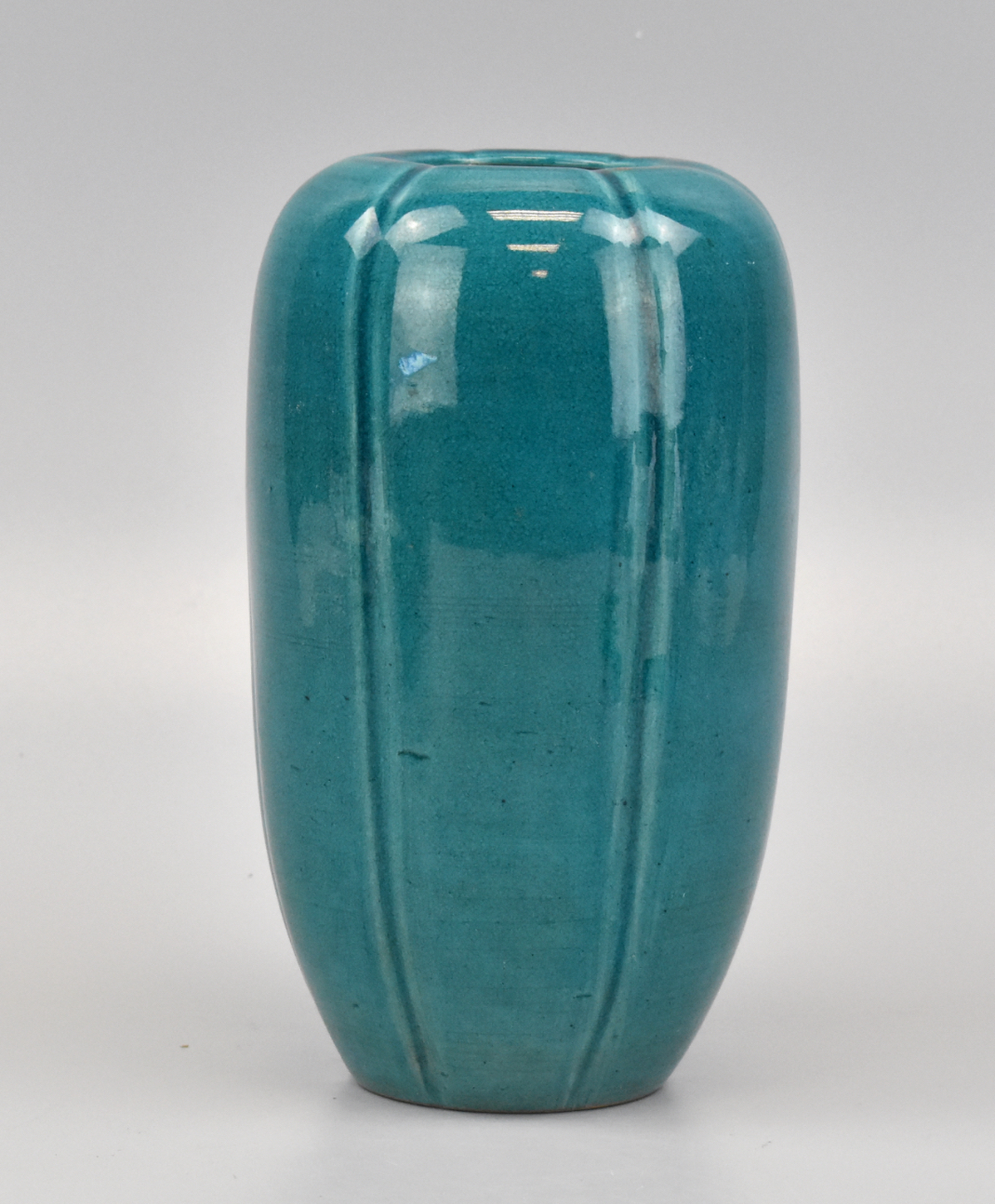 CHINESE LOBBED TURQUOISE GLAZED