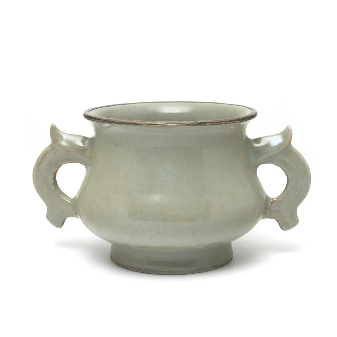 CHINESE LONGQUAN CELADON CENSER. OF