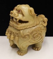 Chinese Luduan Figural Soapsto
