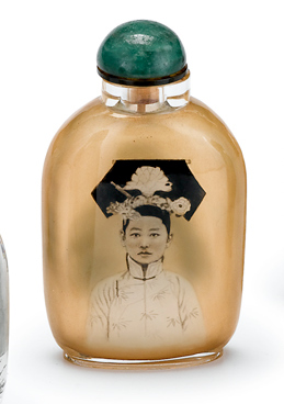 Chinese Ma Shao Hsuan painted glass