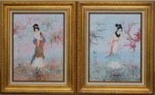 CHINESE MAIDENS IN A GARDEN, P