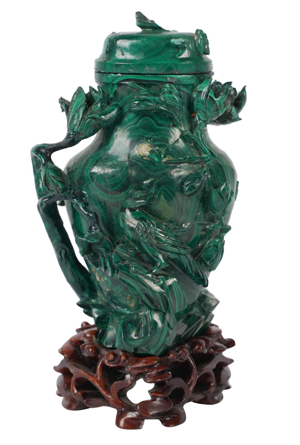 CHINESE MALACHITE COVERED
