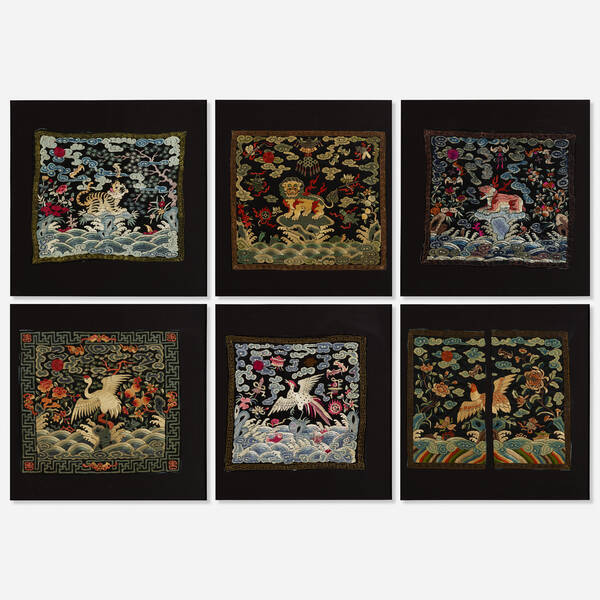 Chinese. Mandarin squares, set of