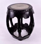 CHINESE MARBLE-INSET HONG MU B
