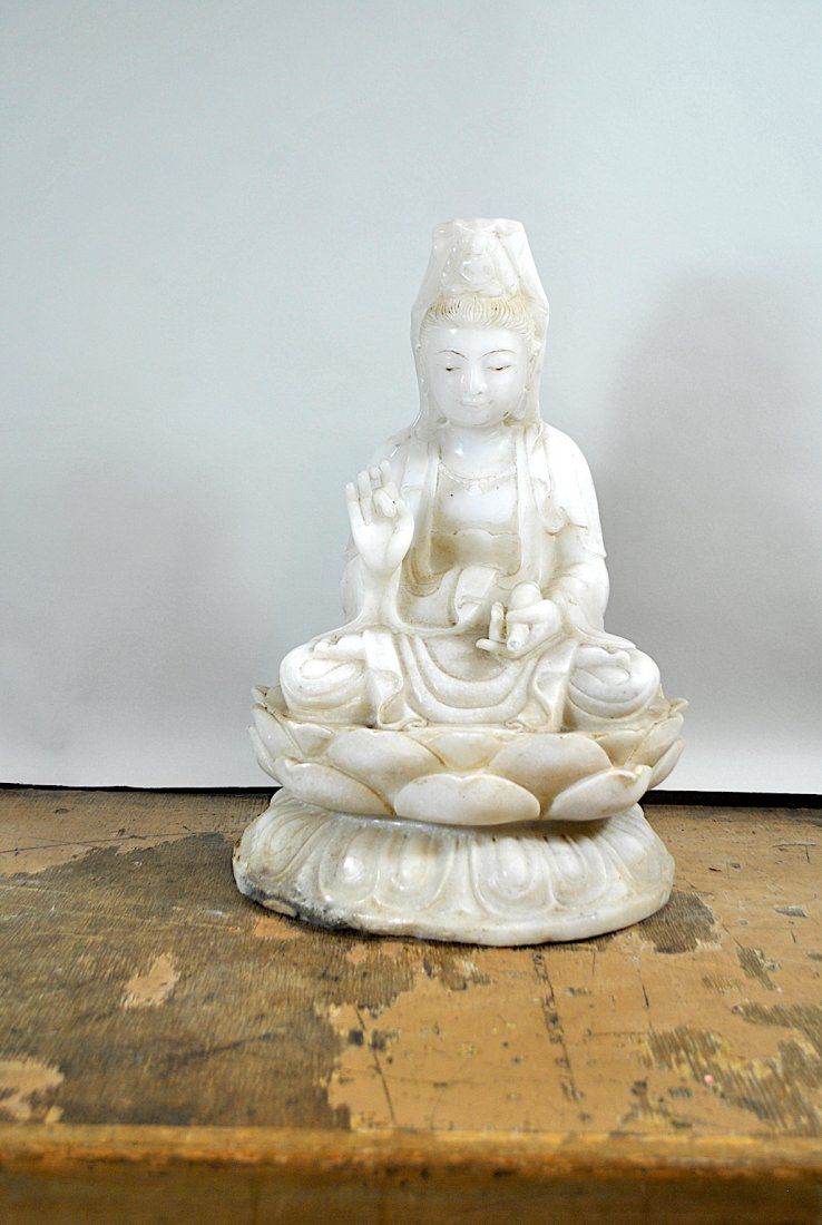 CHINESE MARBLE QUAN YIN18"H x 12