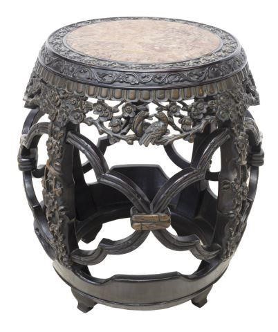 CHINESE MARBLE-TOP HARDWOOD